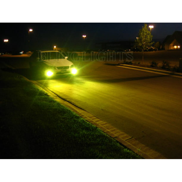 4X H3 55W Yellow Car Driving Fog Xenon Halogen Replace Headlight Lamp Light Bulb